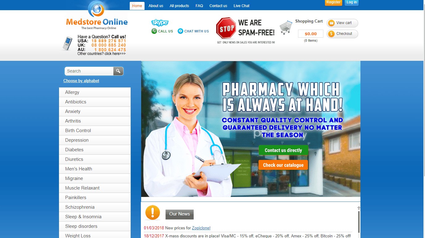 bitcoin pharmacy online review